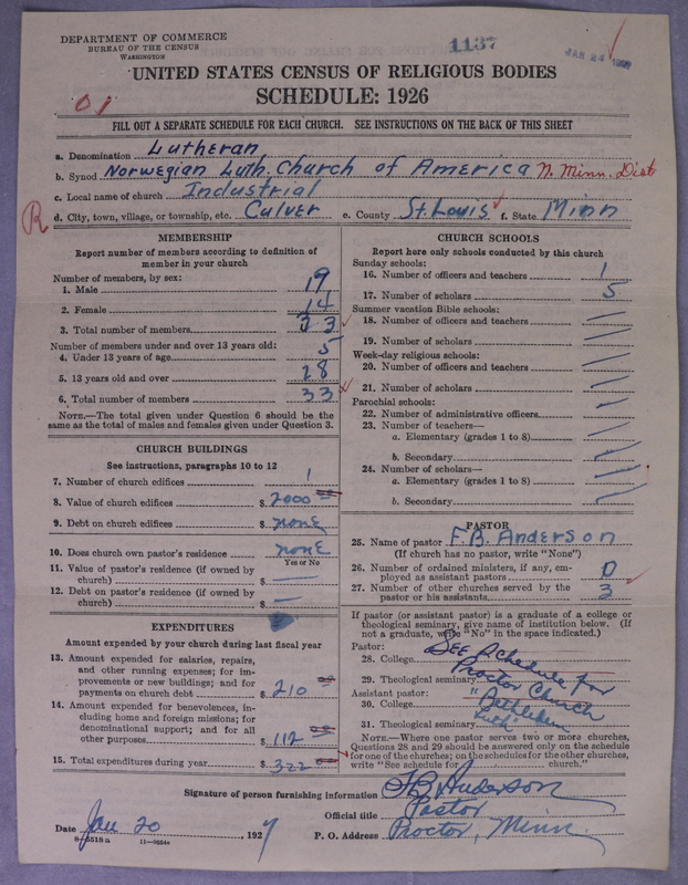 Scan of Norwegian Lutheran Church of America: 1137