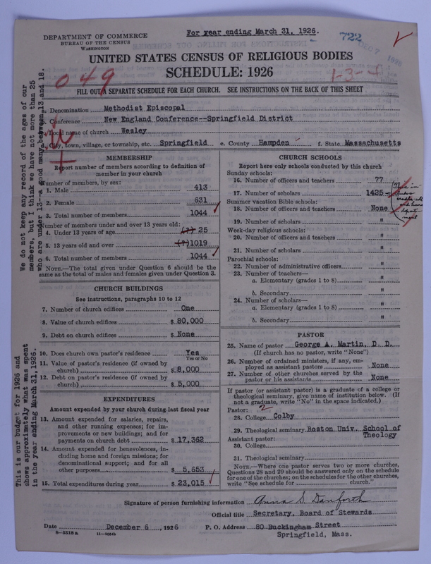 Scan of Methodist Episcopal Church: 722