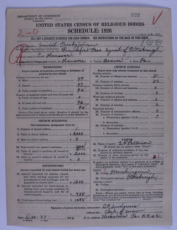 Scan of United Presbyterian Church of North America: 223