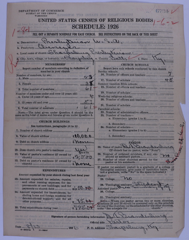 Scan of Presbyterian Church in the United States of America: 6734