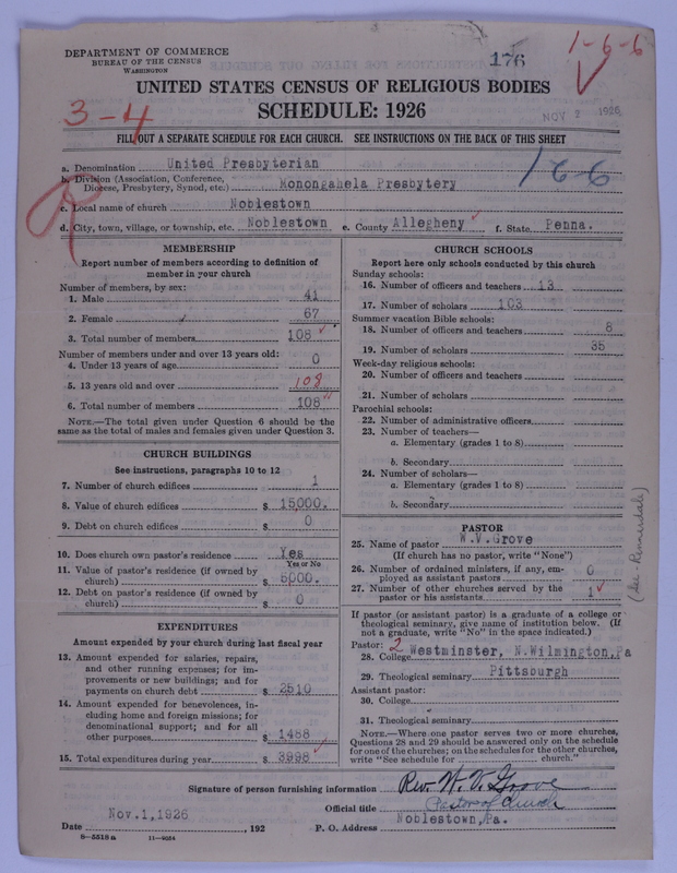 Scan of United Presbyterian Church of North America: 176