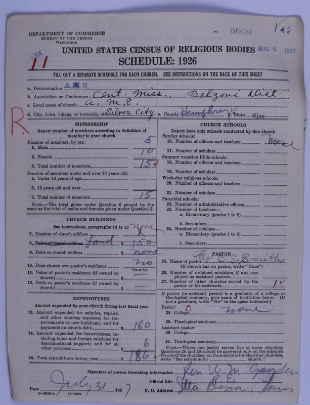Scan of African Methodist Episcopal Church: 5009