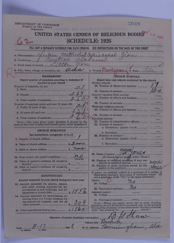 Scan of African Methodist Episcopal Zion Church: 2048