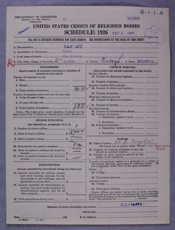 Scan of Negro Baptists: 8590