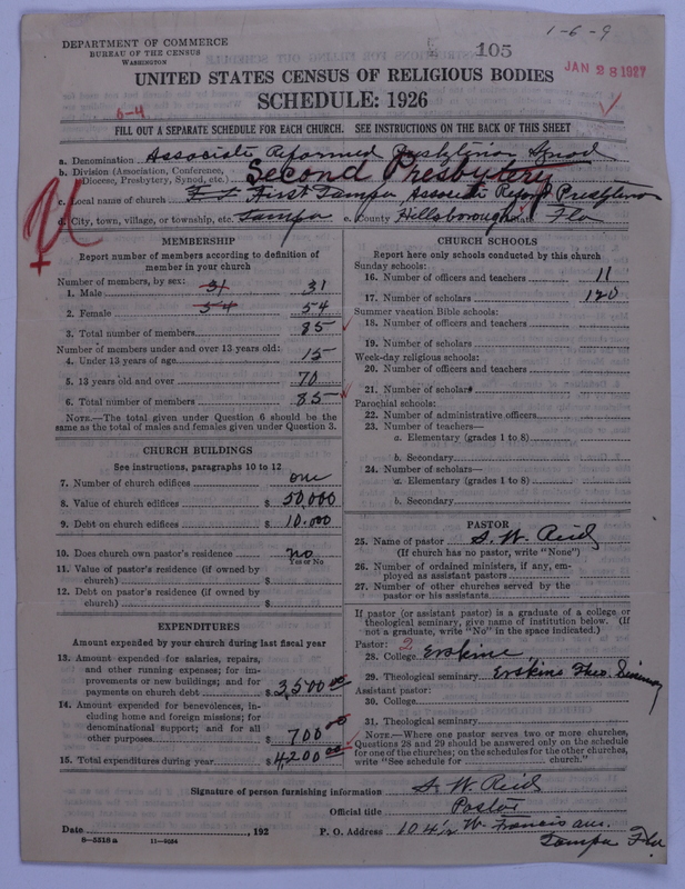 Scan of Associate Reformed Presbyterian Church: 105