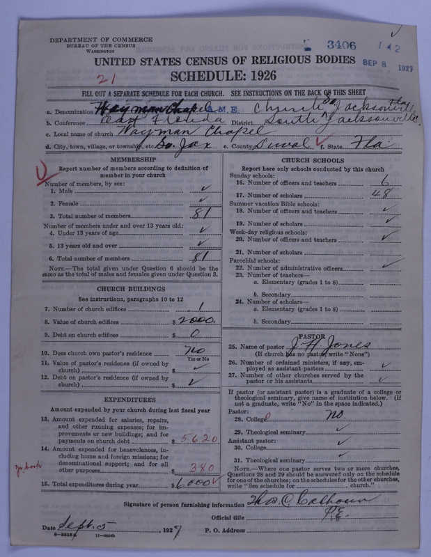 Scan of African Methodist Episcopal Church: 3406