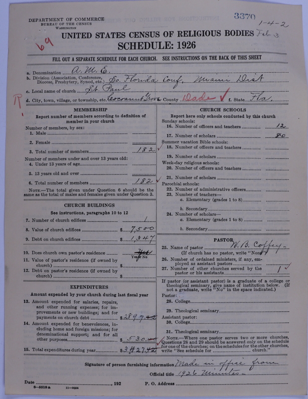 Scan of African Methodist Episcopal Church: 3370