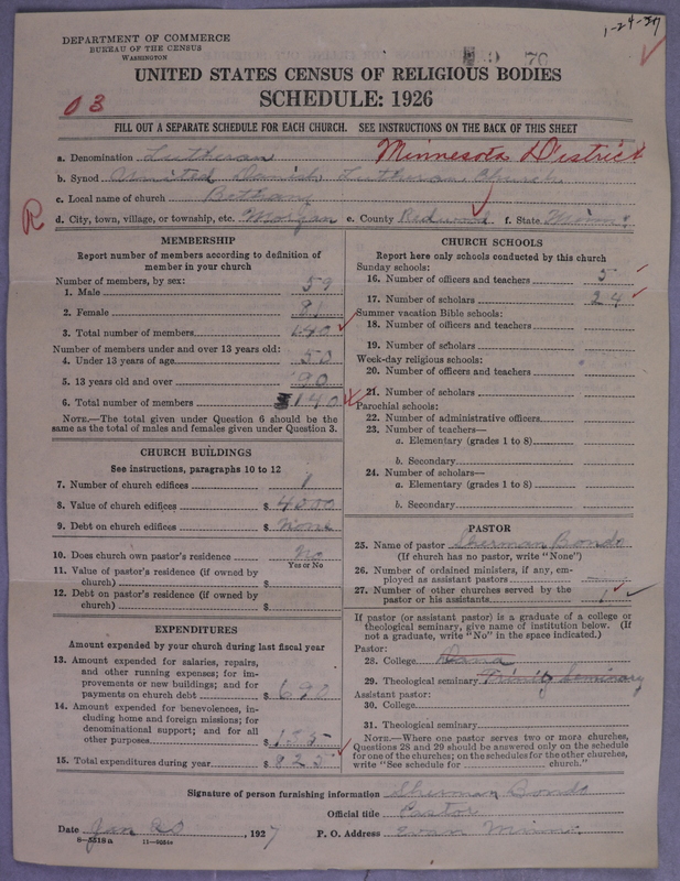Scan of United Danish Evangelical Lutheran Church in America: 70