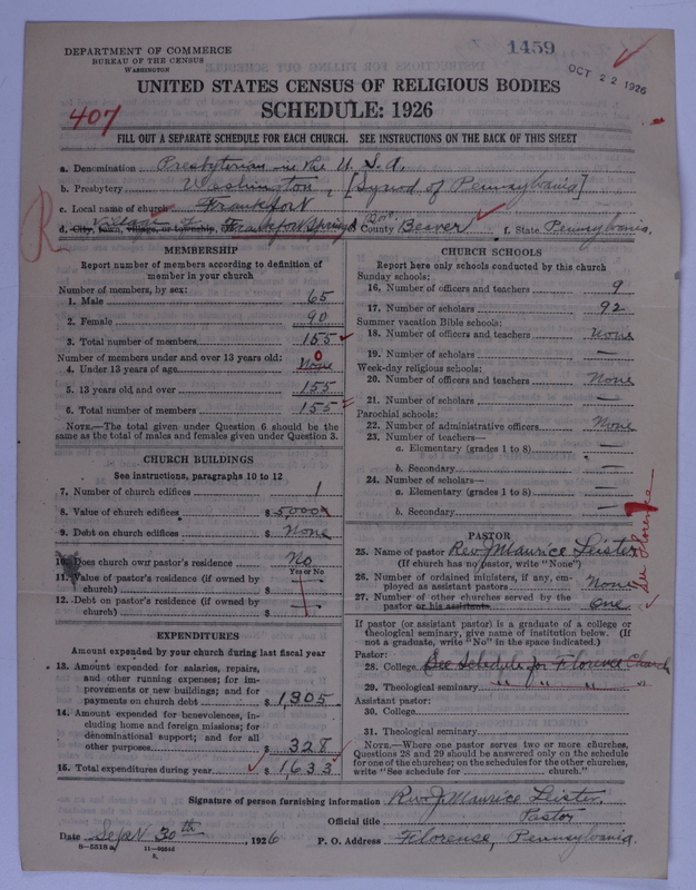 Scan of Presbyterian Church in the United States of America: 1459