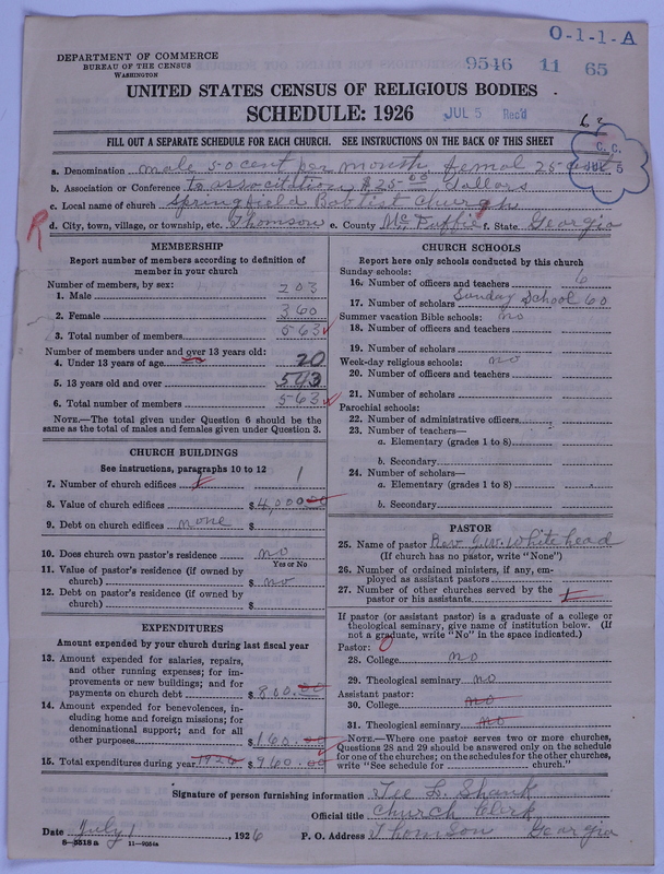 Scan of Negro Baptists: 9546