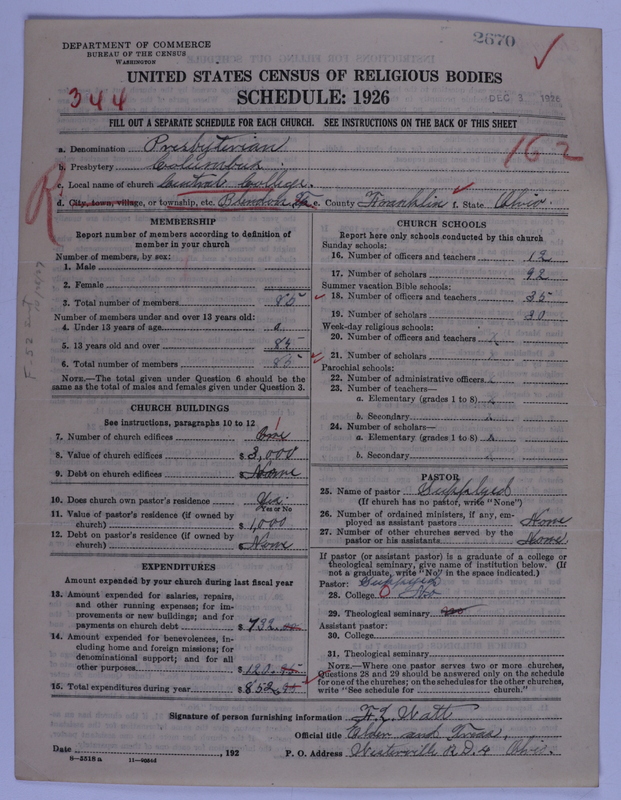 Scan of Presbyterian Church in the United States of America: 2670