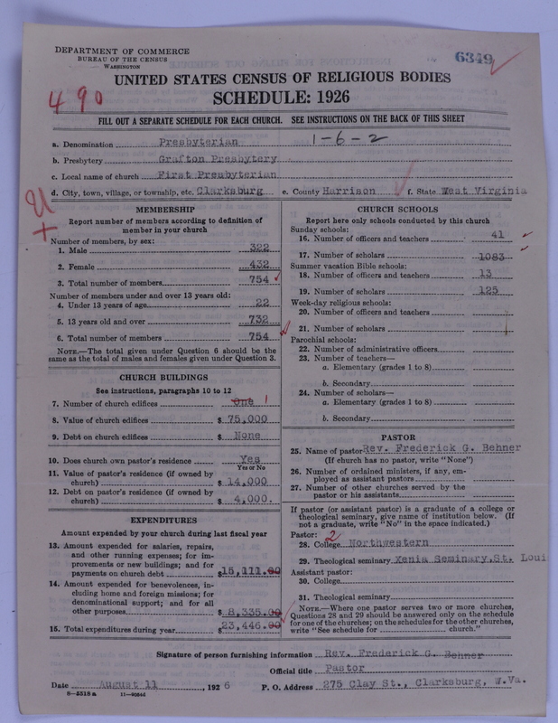 Scan of Presbyterian Church in the United States of America: 6349