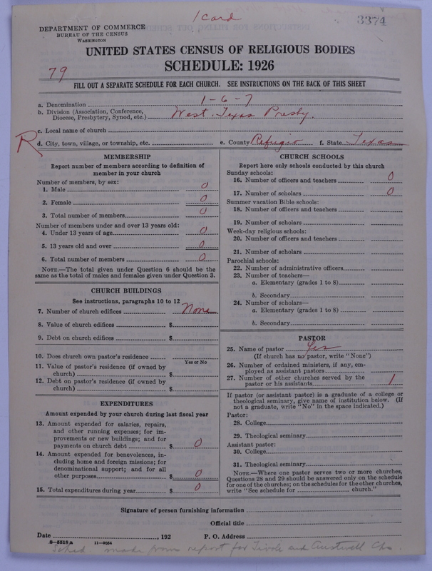 Scan of Presbyterian Church in the United States: 3374