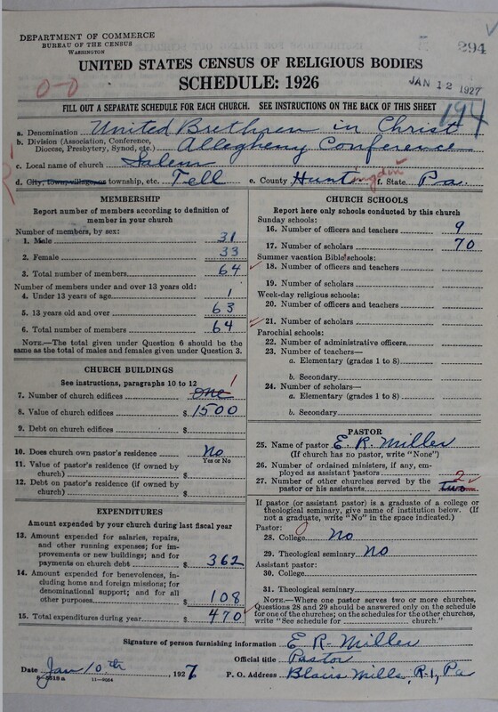 Scan of Church of the United Brethren in Christ: 294
