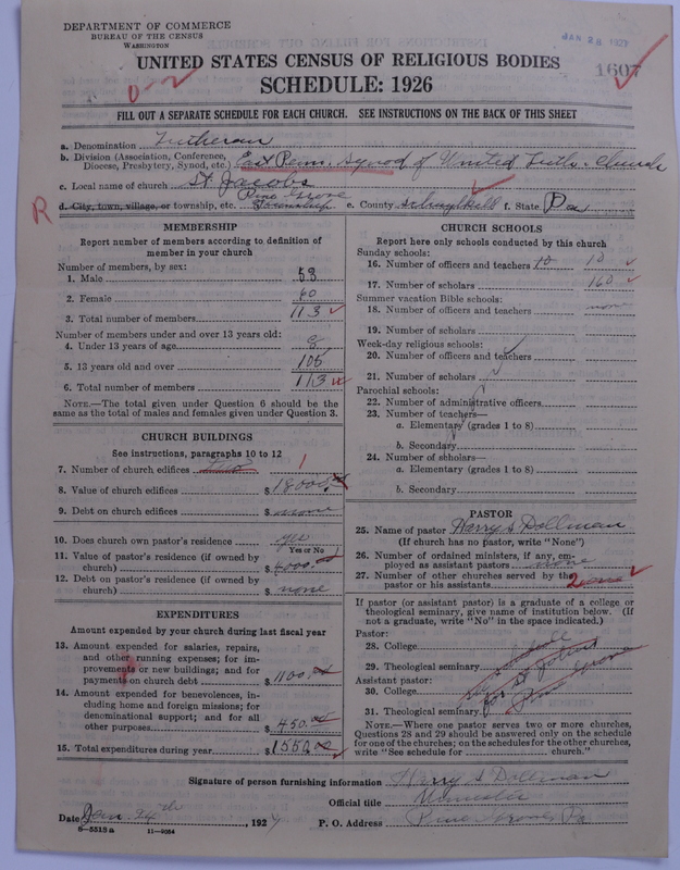 Scan of United Lutheran Church in America: 1607