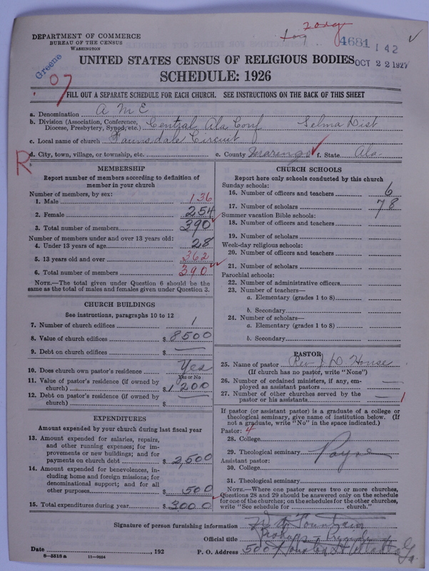 Scan of African Methodist Episcopal Church: 4681