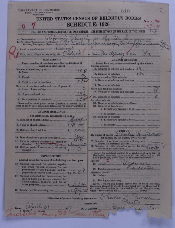 Scan of Reformed Church in the United States: 610