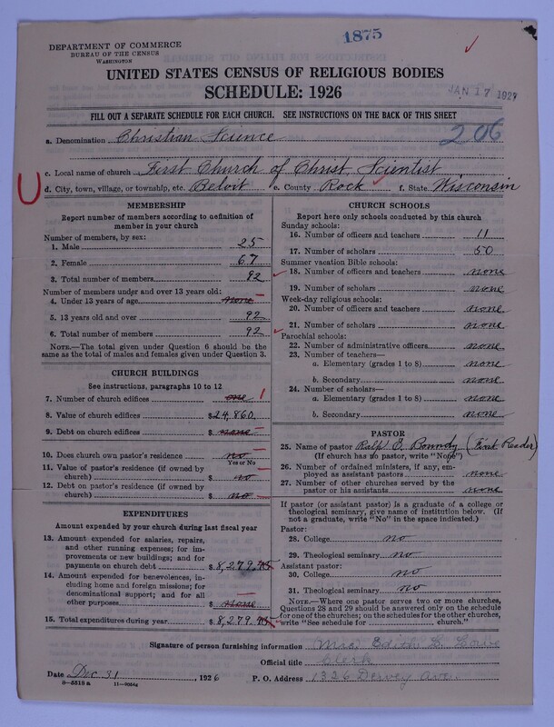 Scan of Church of Christ, Scientist: 1875
