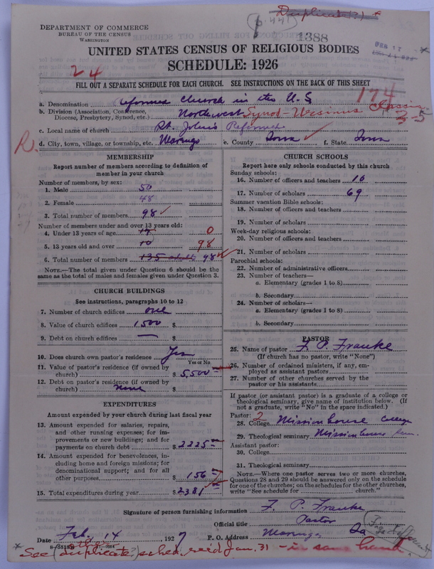 Scan of Reformed Church in the United States: 1388