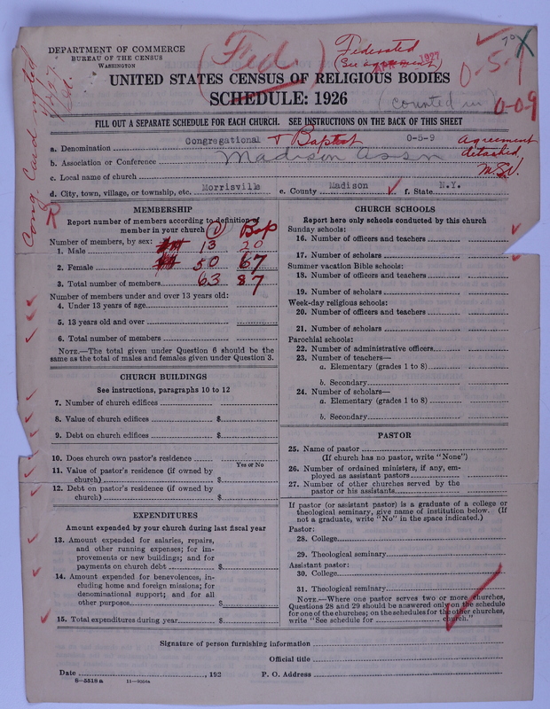 Scan of Federated Churches: 70