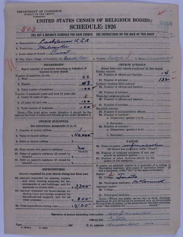 Scan of Presbyterian Church in the United States of America: 4218