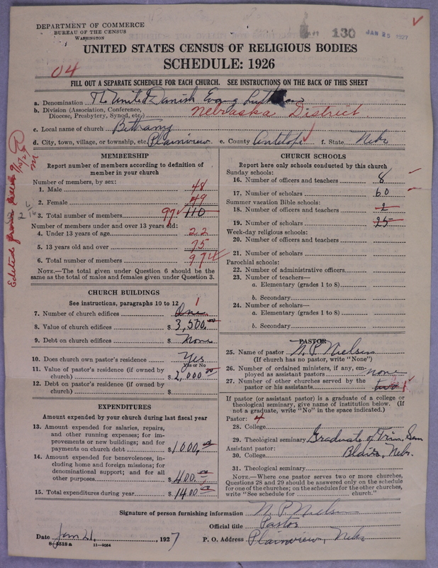 Scan of United Danish Evangelical Lutheran Church in America: 130