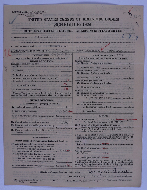 Scan of Universalist Church: 192
