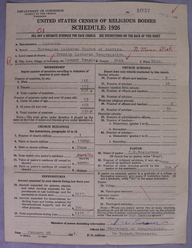 Scan of Norwegian Lutheran Church of America: 1027