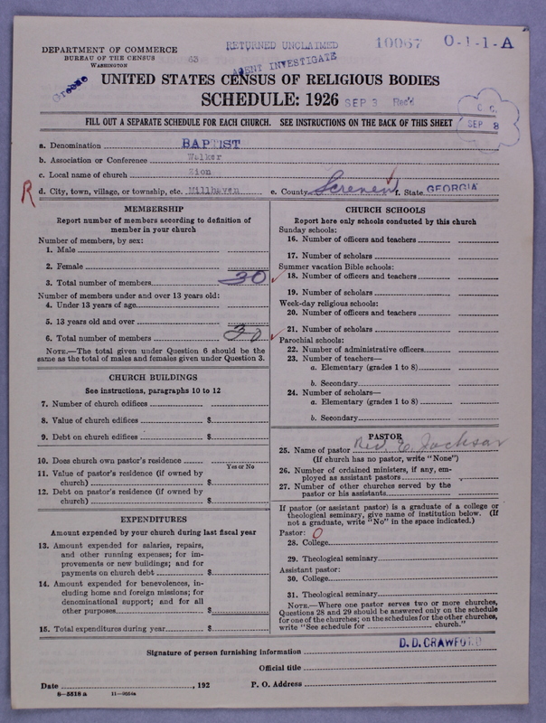 Scan of Negro Baptists: 10067