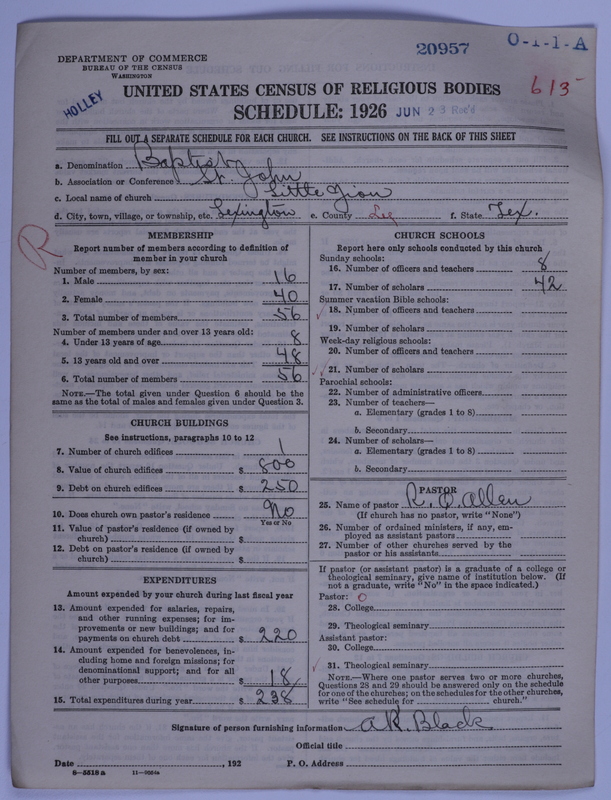 Scan of Negro Baptists: 20957