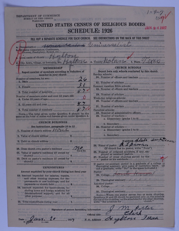 Scan of Universalist Church: 489