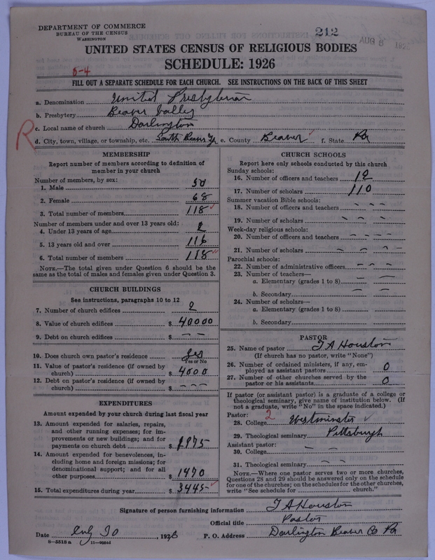 Scan of United Presbyterian Church of North America: 212