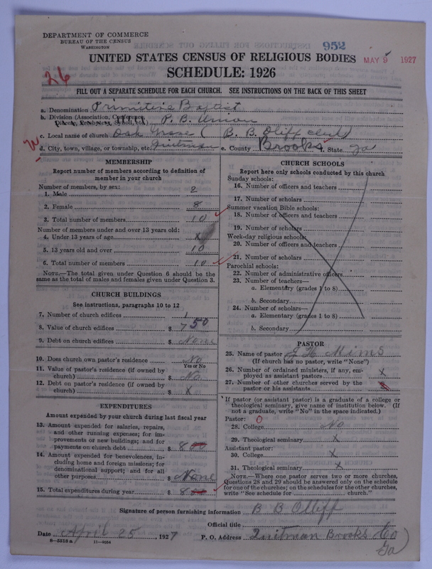 Scan of Primitive Baptists: 952