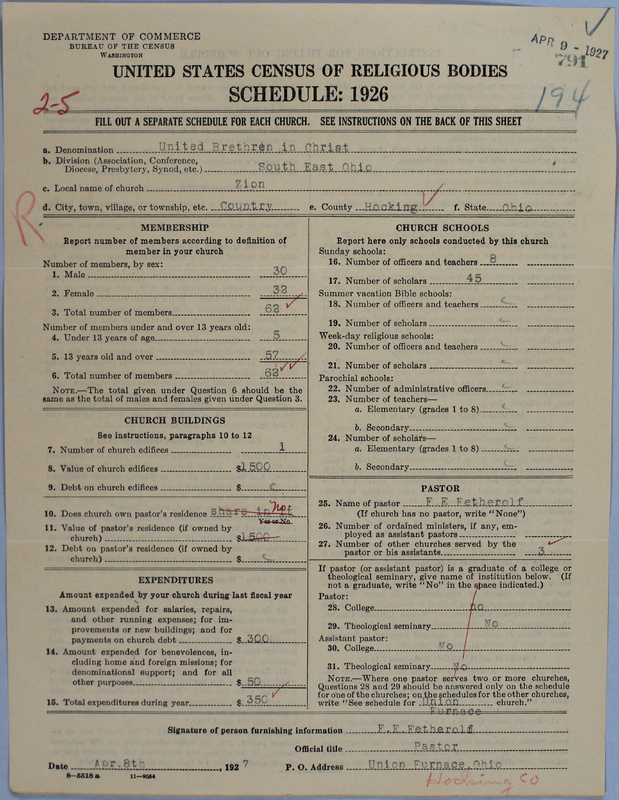 Scan of Church of the United Brethren in Christ: 791