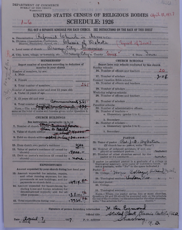 Scan of Reformed Church in America: 659