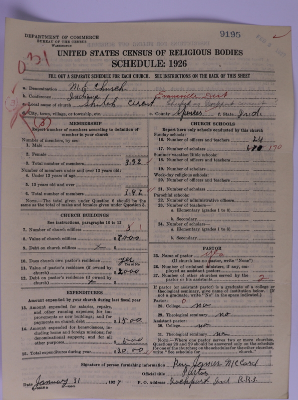 Scan of Methodist Episcopal Church: 9195