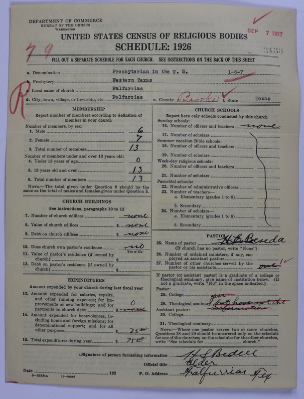 Scan of Presbyterian Church in the United States: 3133
