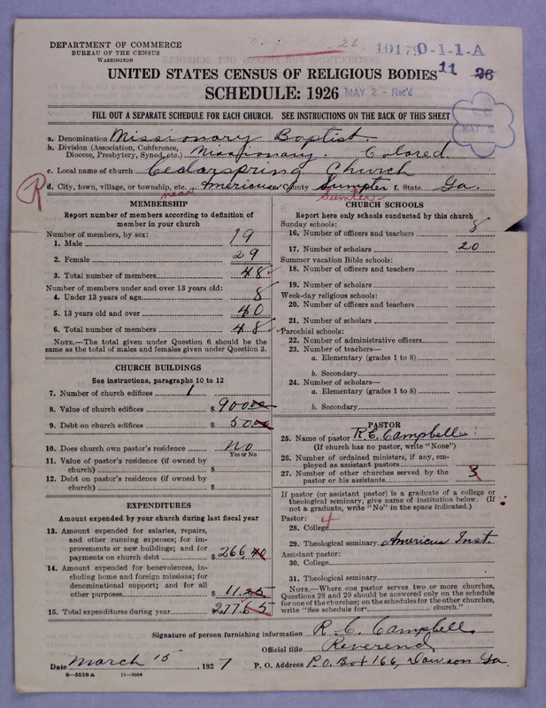 Scan of Negro Baptists: 10179