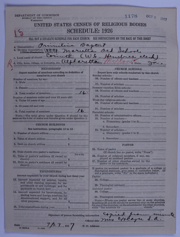 Scan of Primitive Baptists: 1178