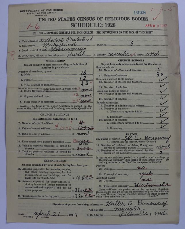 Scan of Methodist Protestant Church: 1028