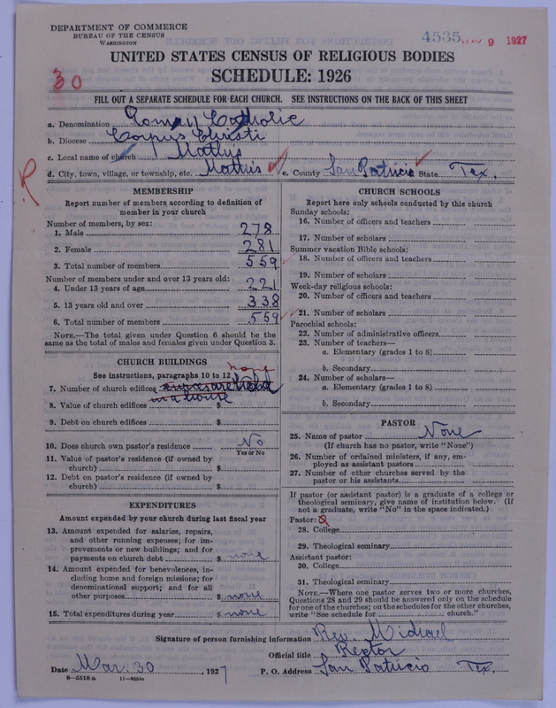 Scan of Roman Catholic Church: 4535