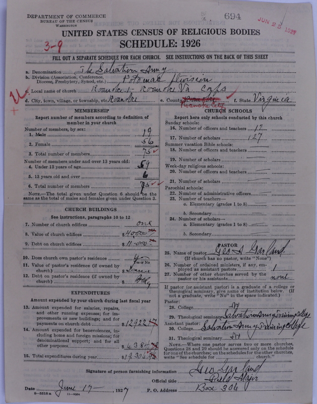 Scan of Salvation Army: 694