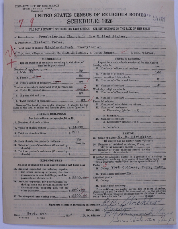 Scan of Presbyterian Church in the United States: 3108