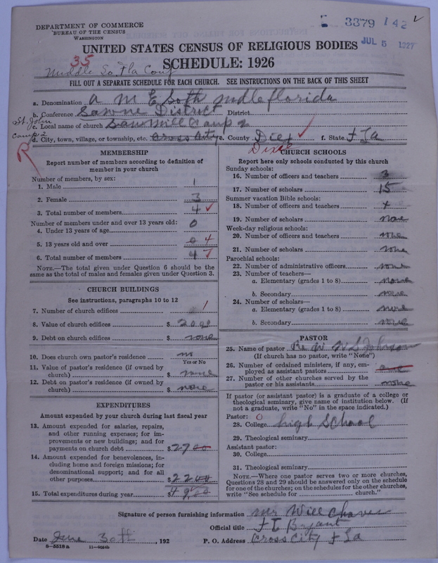 Scan of African Methodist Episcopal Church: 3379