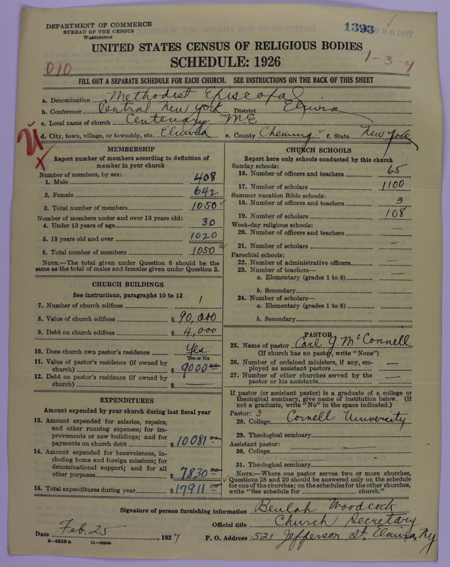 Scan of Methodist Episcopal Church: 1393