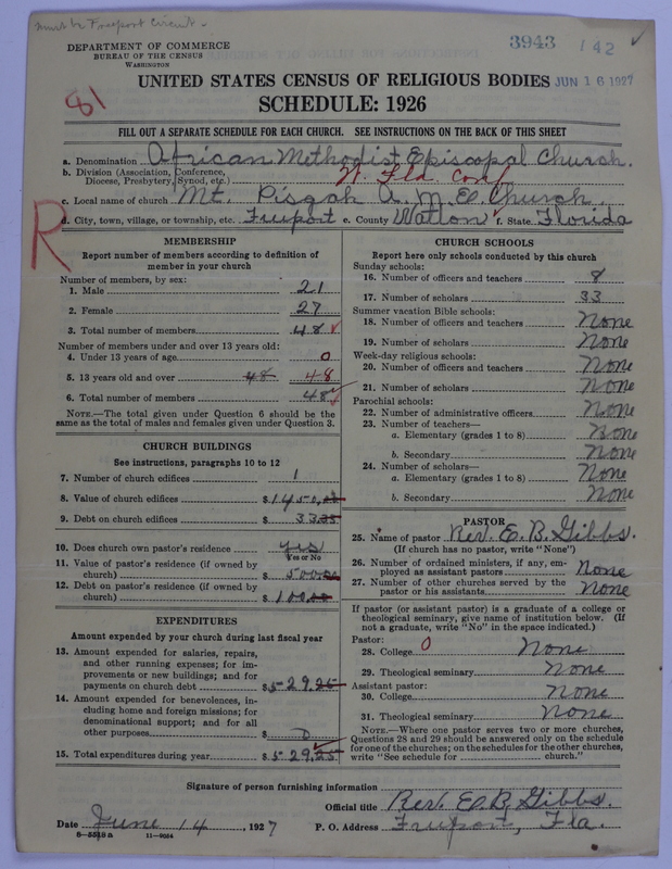 Scan of African Methodist Episcopal Church: 3943