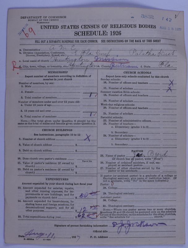 Scan of African Methodist Episcopal Church: 3832