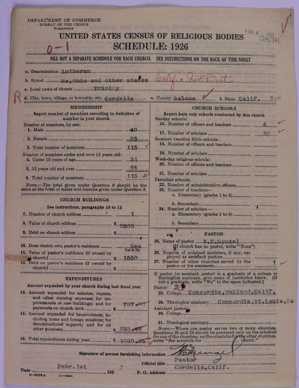 Scan of Evangelical Lutheran Synodical Conference of America: Evangelical Lutheran Synod of Missouri, Ohio, and Other States: 3836