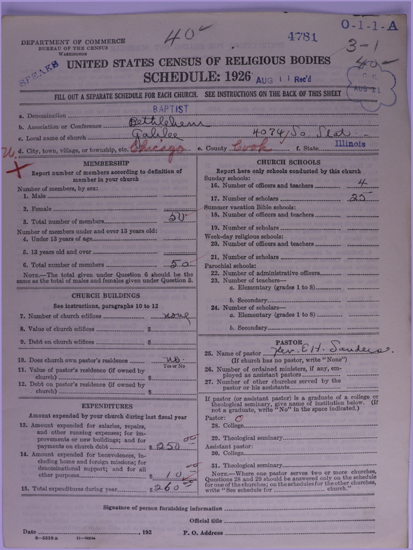 Scan of Negro Baptists: 4781