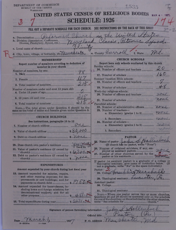 Scan of Reformed Church in the United States: 1535